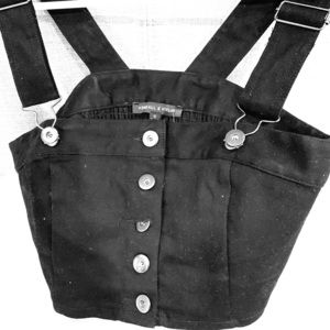 Pacsun Kendall & Kylie cropped tank top: black